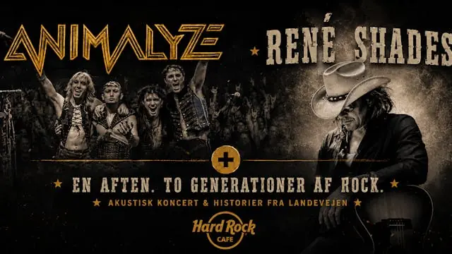 Unplugged: Animalyze & Rene Shades - Live at Hard Rock Café CPH — Hard Rock Cafe Copenhagen, København