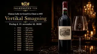 Chateau Lafite Vertikal Smagning hos Falkensten Vin