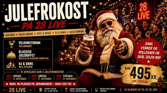 Christmas Party at 28 Live in Roskilde — 28 Live, Roskilde