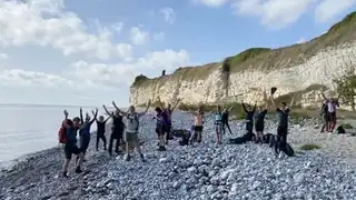 2-Day Luxury Hiking Trip on Stevns Cliffs with Sauna and Wild Swimming, with Womens Hiking Club