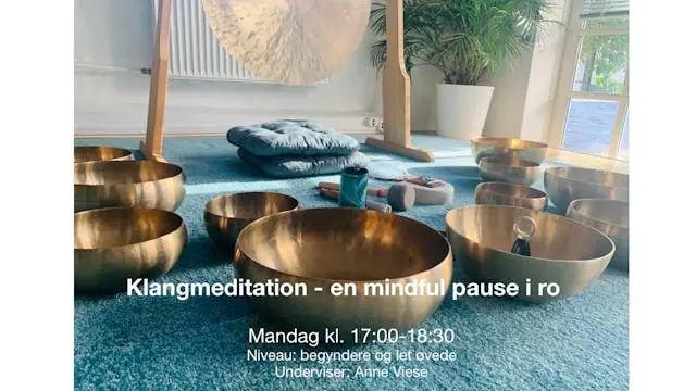Odense: Find din indre oase med klangbad v/  Anne Viese - mandag d. 30. november kl. 17:00-18:30 — Oasen - Nuets Center, Odense