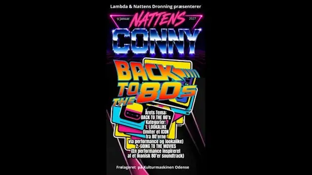 Nattens Conny, Back to the 80’s — Frølageret, Odense