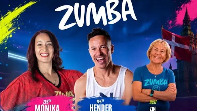 Zumba MC. Zess Monica Lejman & Zess Hender Corredor Escalante — Helsinge Hallen, Helsinge