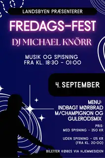 Fredagsfest - DJ Michael Knörr