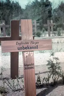 Med guide på krigskirkegården