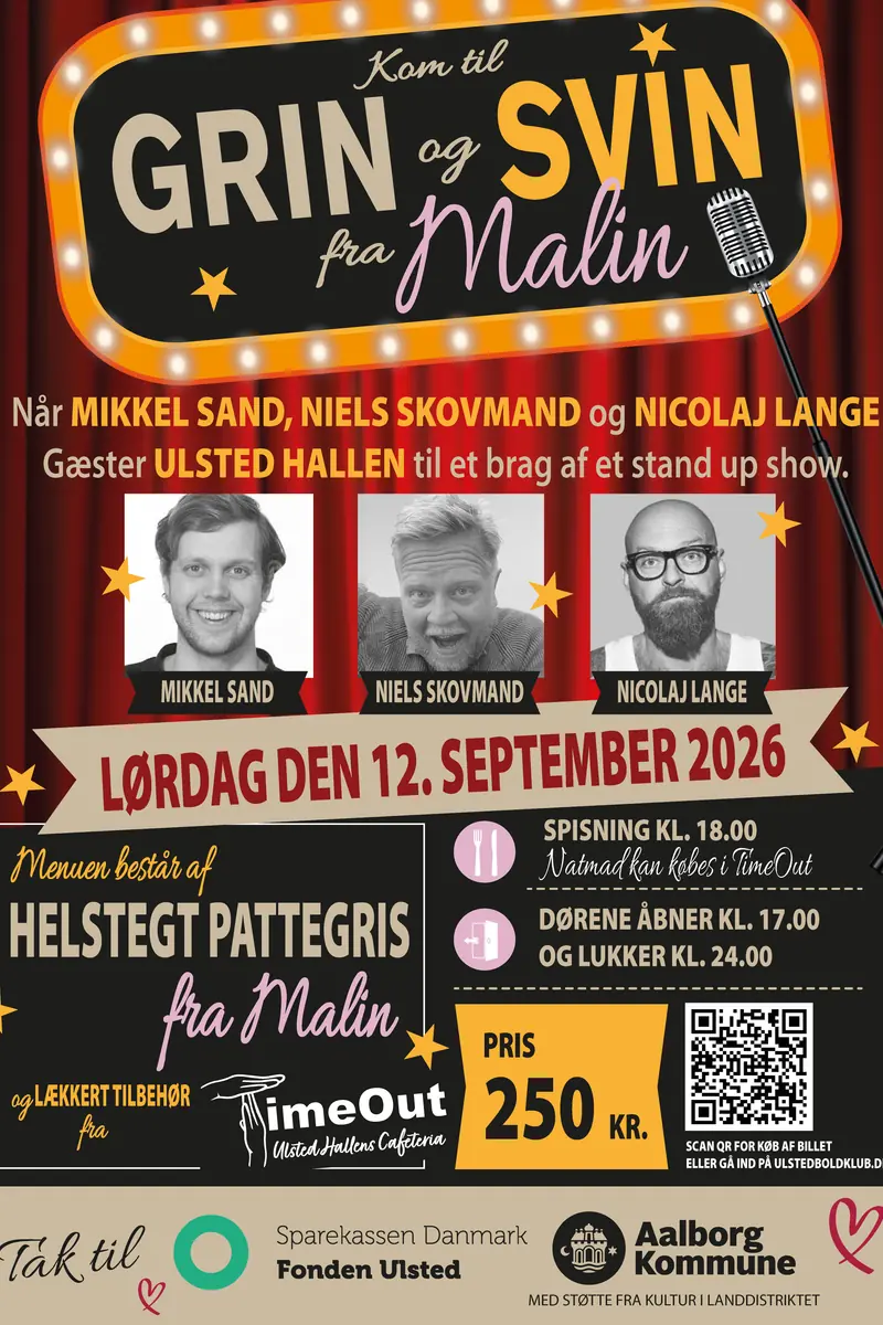 Grin og Svin fra Malin — Ulsted Hallen, Hals