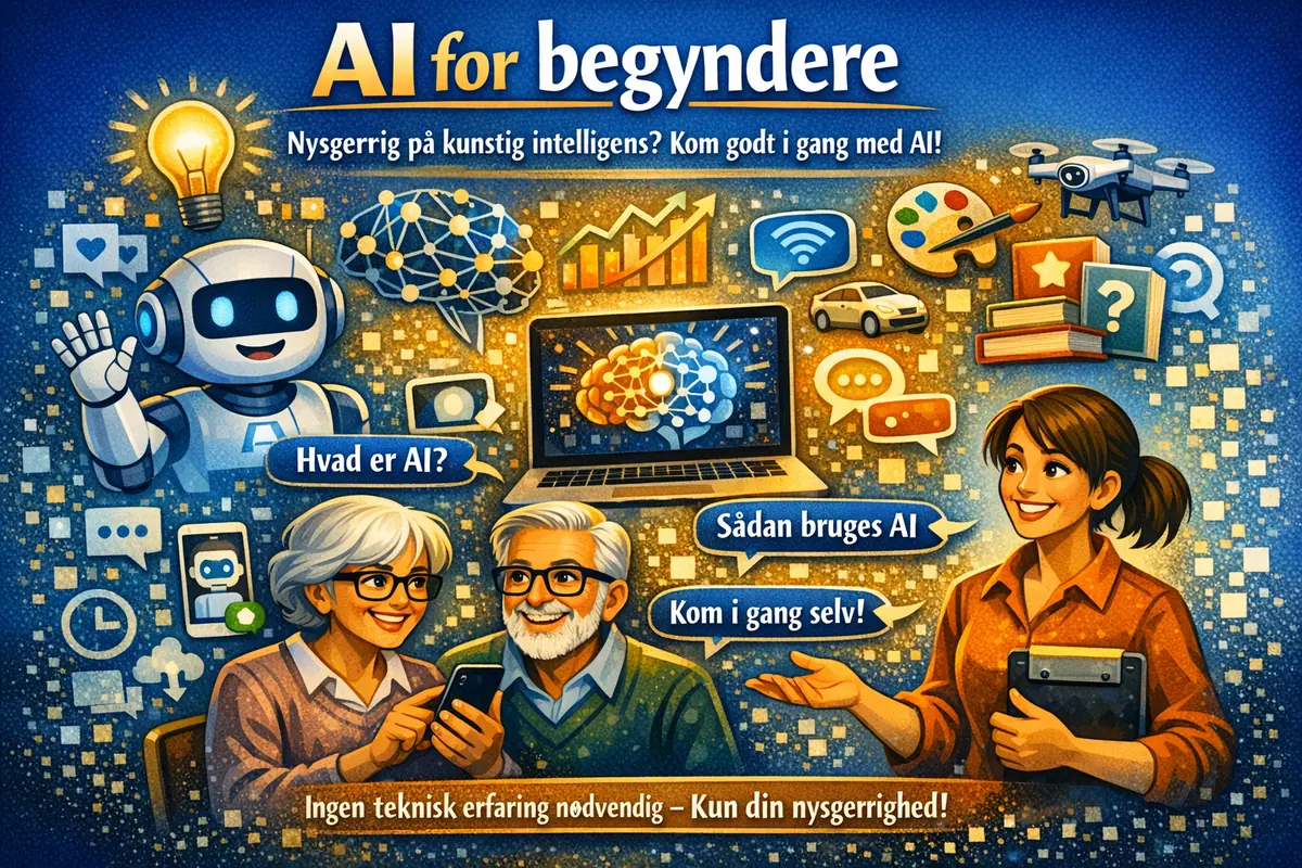 Biblioteksklubbens cafeaftener - Kasper Lindquist: AI for begyndere — Kalundborg Bibliotek og Borgerservice, Kalundborg