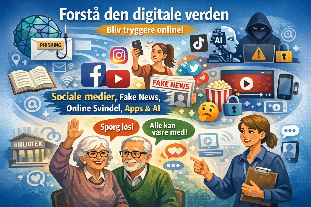 Biblioteksklubbens cafeaftener - Kasper Lindquist: Bliv tryg i en digital hverdag — Kalundborg Bibliotek og Borgerservice, Kalundborg