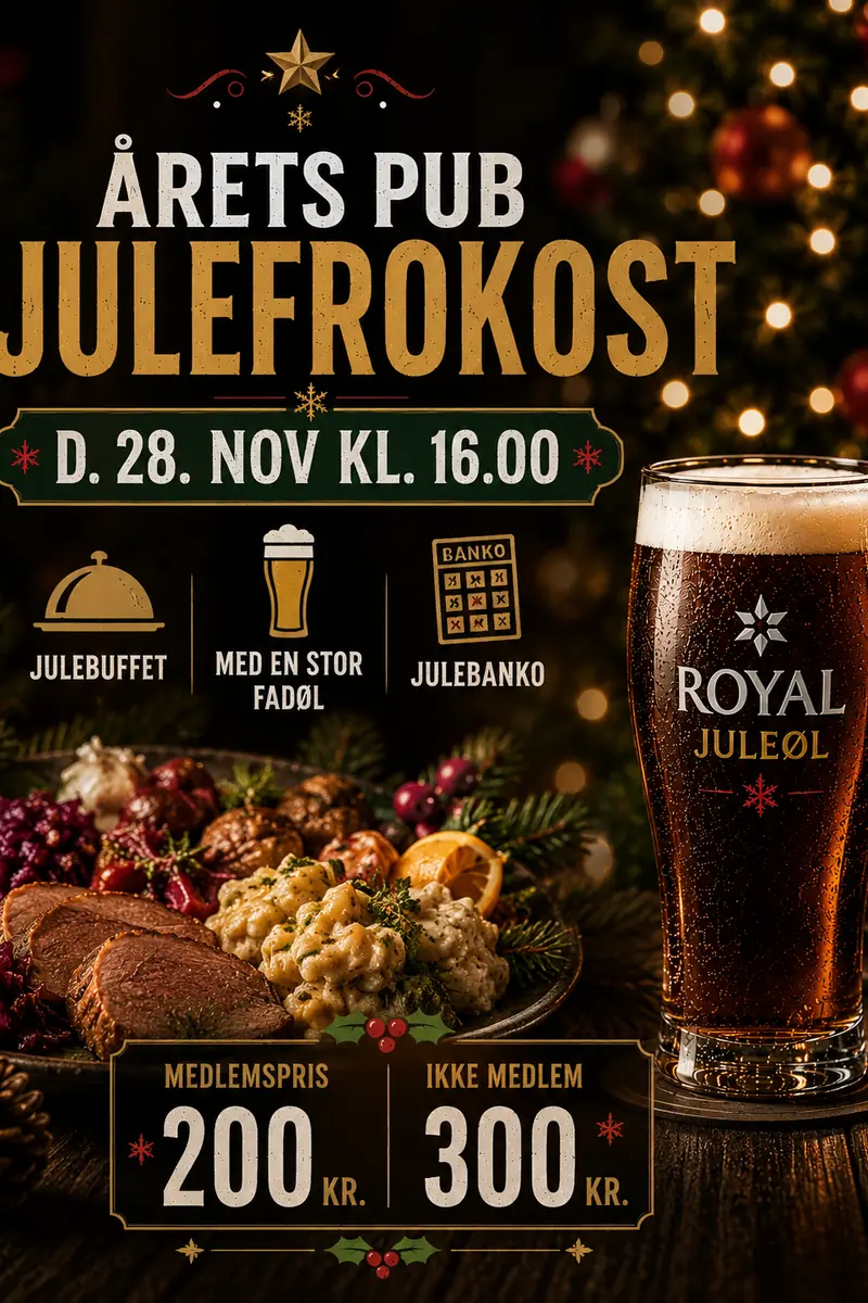 Pubben's Christmas Lunch — The Upper Hill, Slagelse