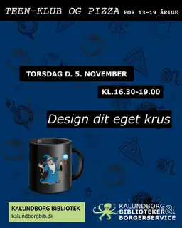 Teen Club and Pizza for Ages 13-19 - Design Your Own Mug
