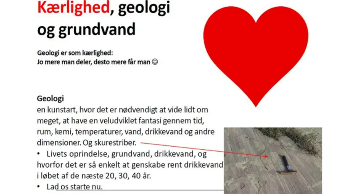 Kærlighed - geologi og grundvand — Ejby Kirke, Lille Skensved