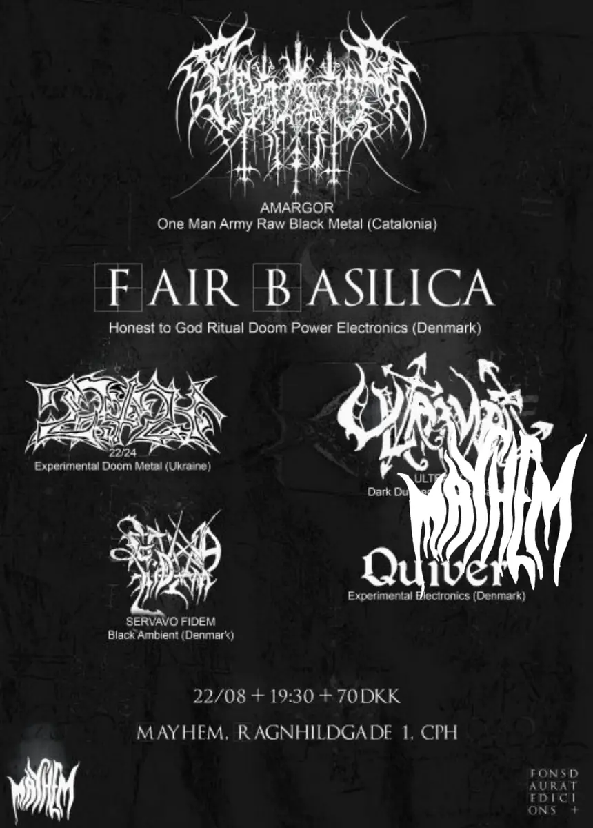 Fons Daurat Edicions presents — Mayhem, Copenhagen