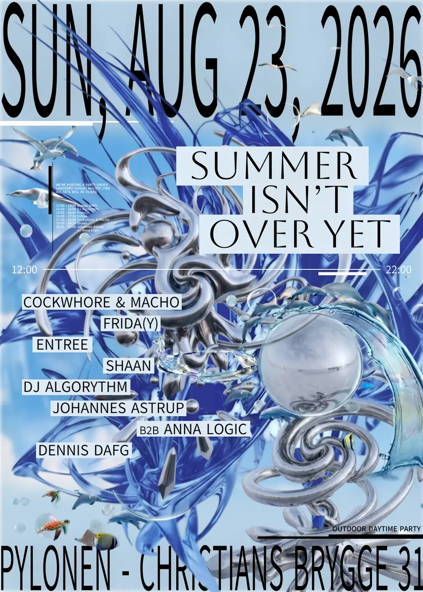 SUMMER ISN'T OVER YET - Outdoor Daytime Party at Pylonen - Langebro — Pylonen - Frizonen Langebro, Copenhagen