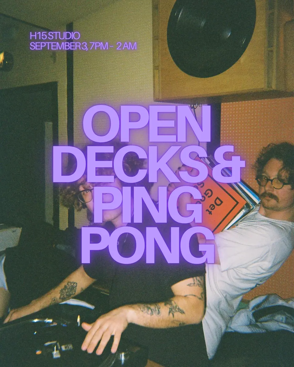 Open Decks & Ping Pong — H15 Cafeteria, Bar, Studio & Scene, København