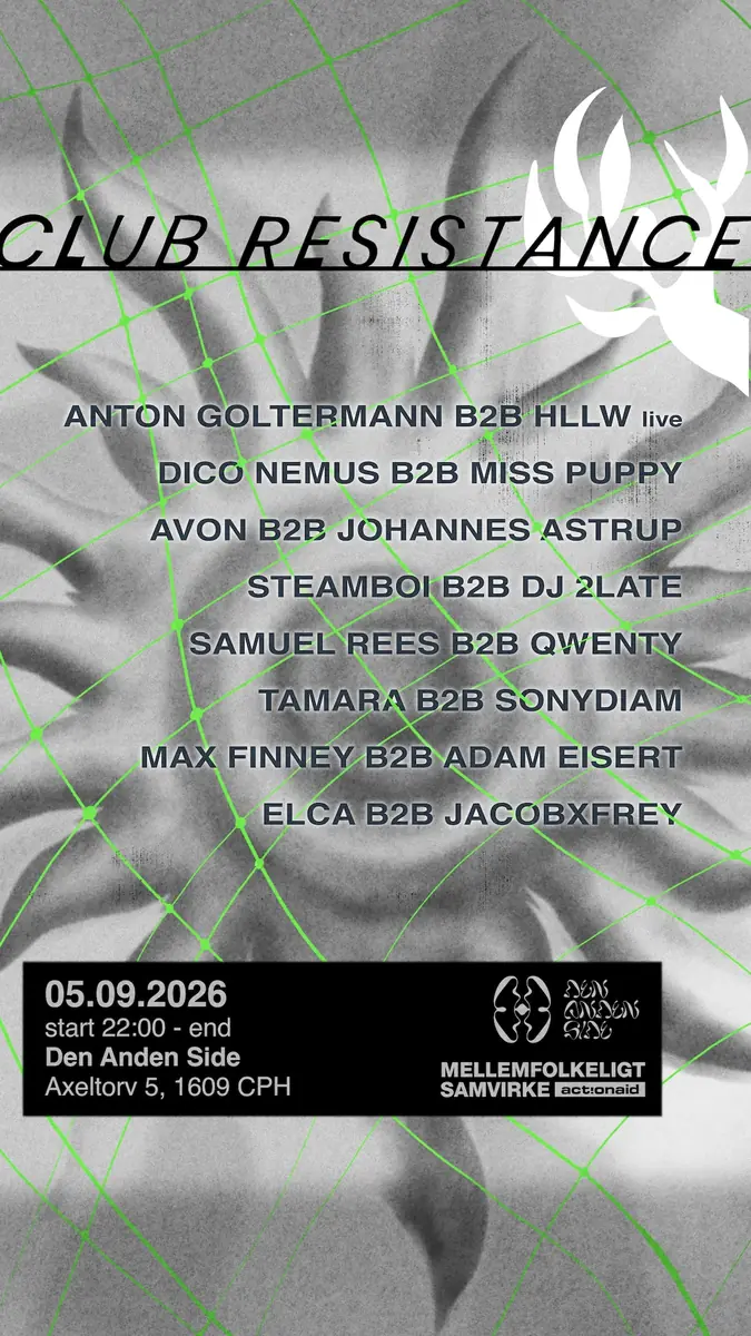 Club Resistance - VAs for Palestine, Release Event — Den Anden Side, Copenhagen