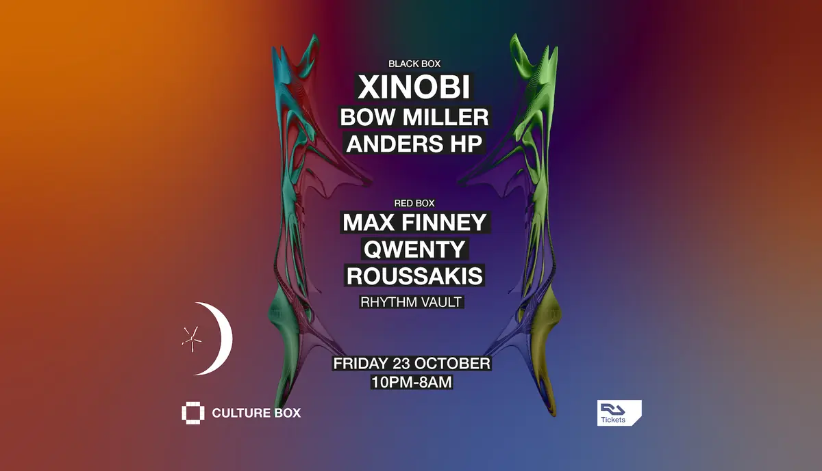 Xinobi / Bow Miller / Anders HP / Rhythm Vault: Max Finney / Qwenty / Roussakis — Culture Box, Copenhagen