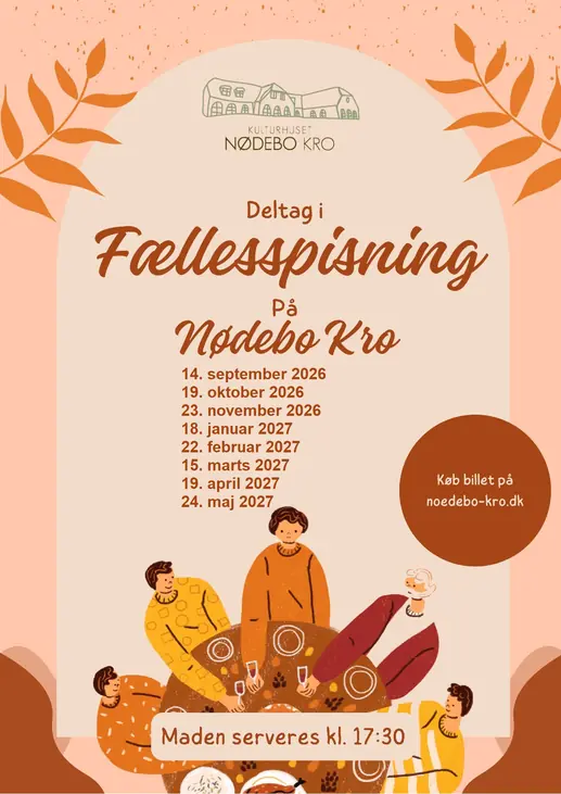 Fællesspisning — Kulturhuset Nødebo Kro, Fredensborg