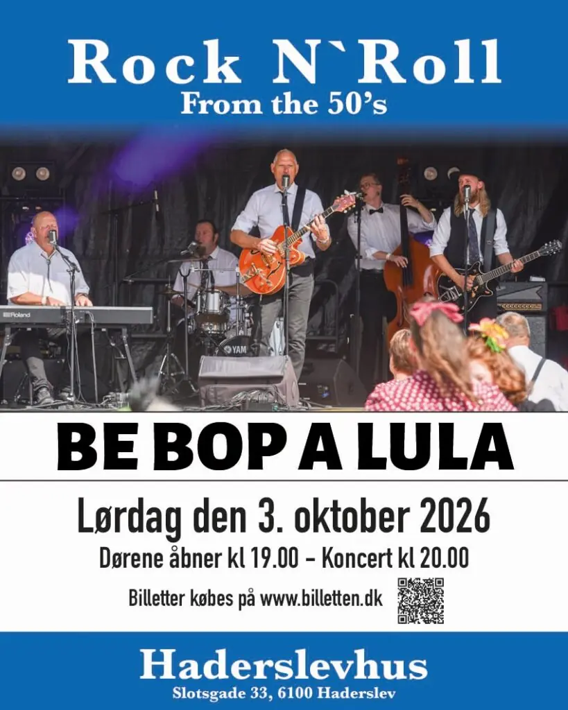 Danseaften med Be bop a Lula — Haderslevhus, Haderslev