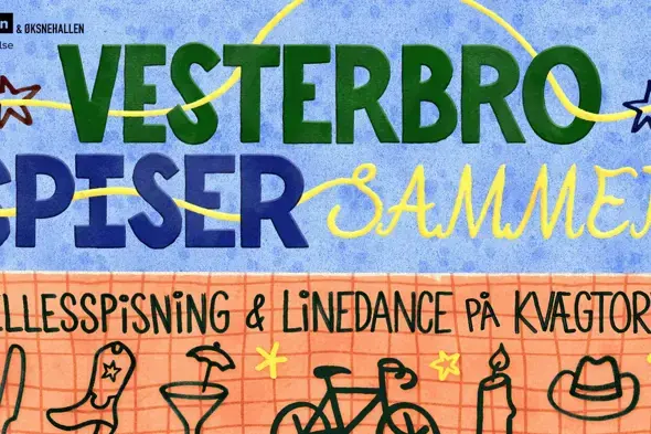Vesterbro spiser sammen - fællesspisning & linedance på Kvægtorvet — Spejlsalen - DGI Byen, København