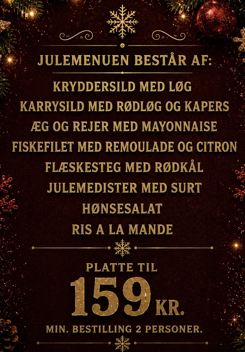 Christmas Lunch 2026 +2 people/Platter — The Upper Hill, Slagelse