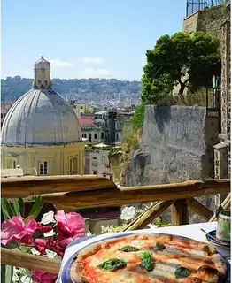 Round-trip flight ticket to Naples