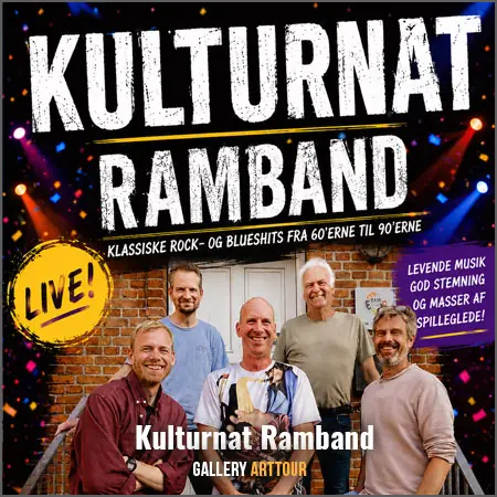 Kulturnat Koncert med Ramband – Klassiske Rock & Blueshits — Gallery ArtTour, Hillerød