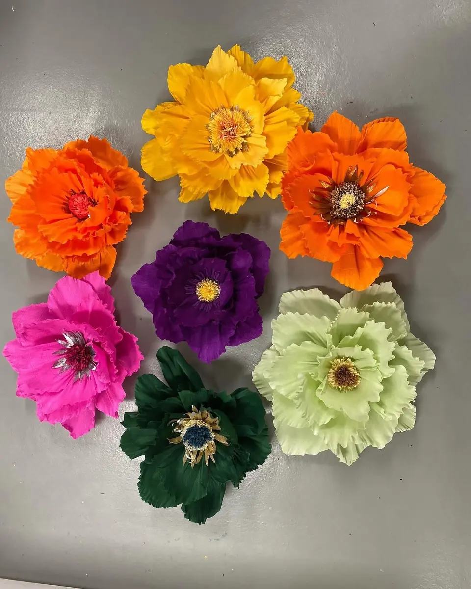 Crepepapirsblomster — Håndværkeriet, Haderslev