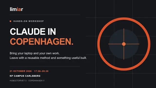 Claude in Copenhagen - Hands-on Workshop — Københavns Professionshøjskole - Campus Carlsberg, Copenhagen
