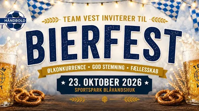 Team Vest Bierfest 2026 — Den Gamle Hal, Oksbøl