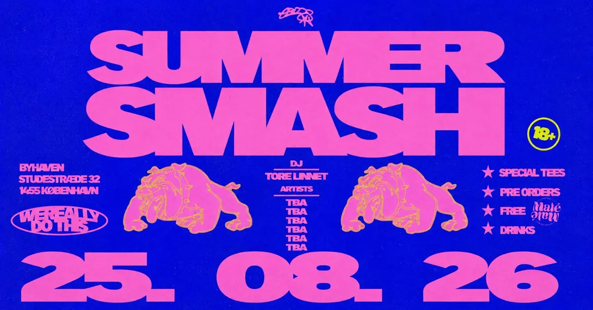 ABDOS presents SUMMER SMASH — Byhaven, København