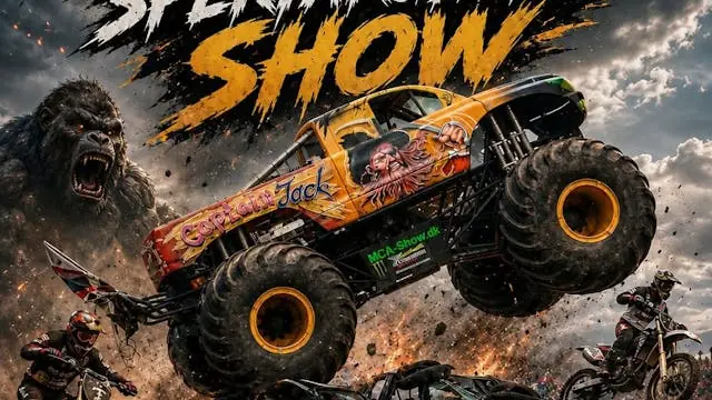 Monster Truck Show at Gormshallen in Jelling — Gormshallen, Jelling