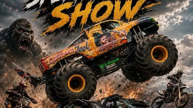 Monstertruckshow i Gormshallen Jelling — Gormshallen, Jelling