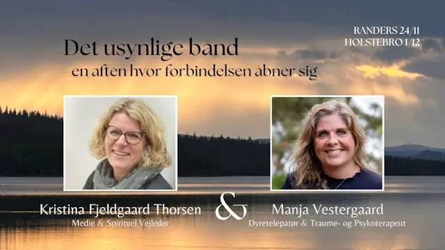 Det usynlige bånd med Kristina Thorsen og Manja Vestergaard — Borbjerg Hvam Kultur og Fritidscenter, Holstebro