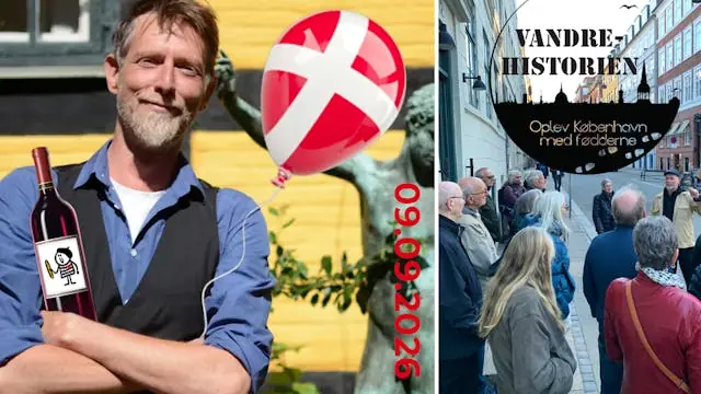 Vandrehistoriens 12 års fødselsdag #1 Rundvisning i Carlsberg Byen — Tapperitorvet, midten ud for Matas og 7/11, København