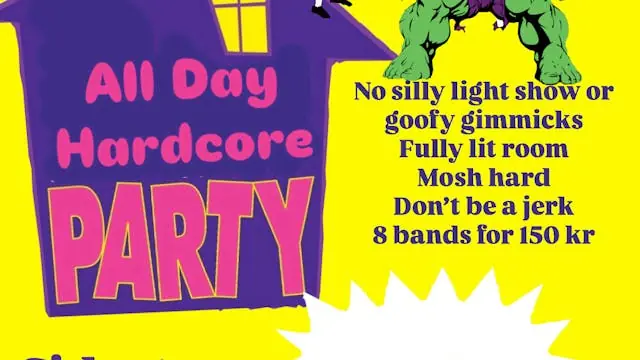 All Day Hardcore Madness: Sidestep Taunt Knytnæve Decade Reality unfolds Bitter Godless — Basement, København