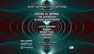 What Happens / Perceptions: Kevin Di Serna / Tim Andresen / Albano Bastonero / Luca Abayan / B
