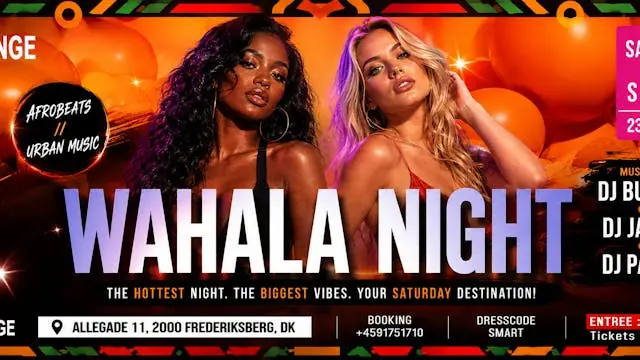 WAHALA NIGHT — K-LOUNGE, Frederiksberg