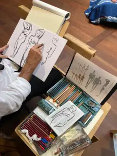 Croquis ved model