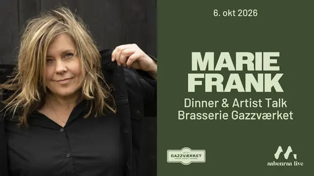 Dinner & Artist Talk med Marie Frank — Brasserie Gazzværket, Aabenraa