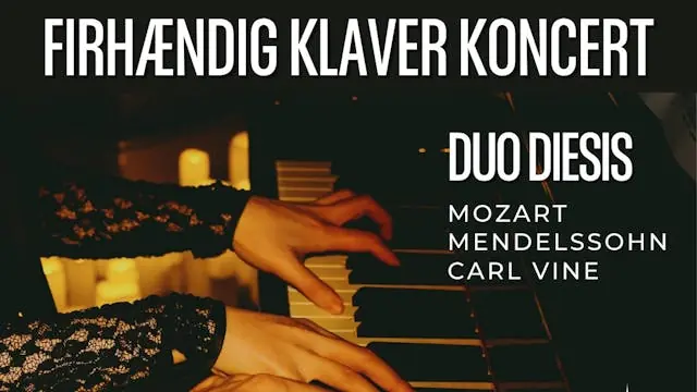 Firhændig klaverkoncert: Mozart, Mendelssohn & Carl Vine — PB7talentscenen, København