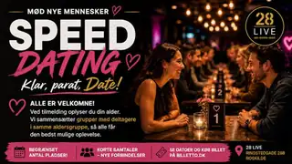 Speed Dating & Social Night på 28 Live – Roskilde