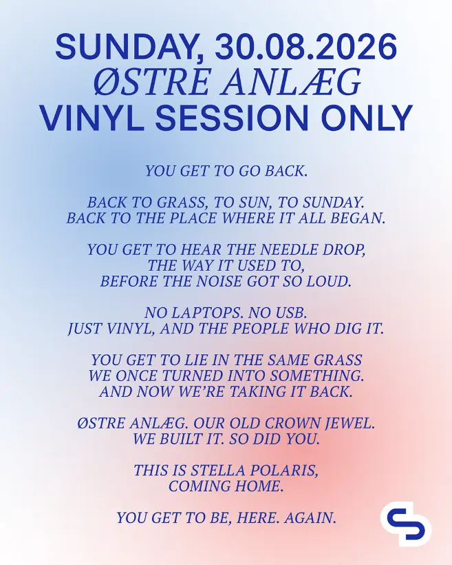 Stella Polaris Sunday Vinyl Session — Østre Anlæg, København