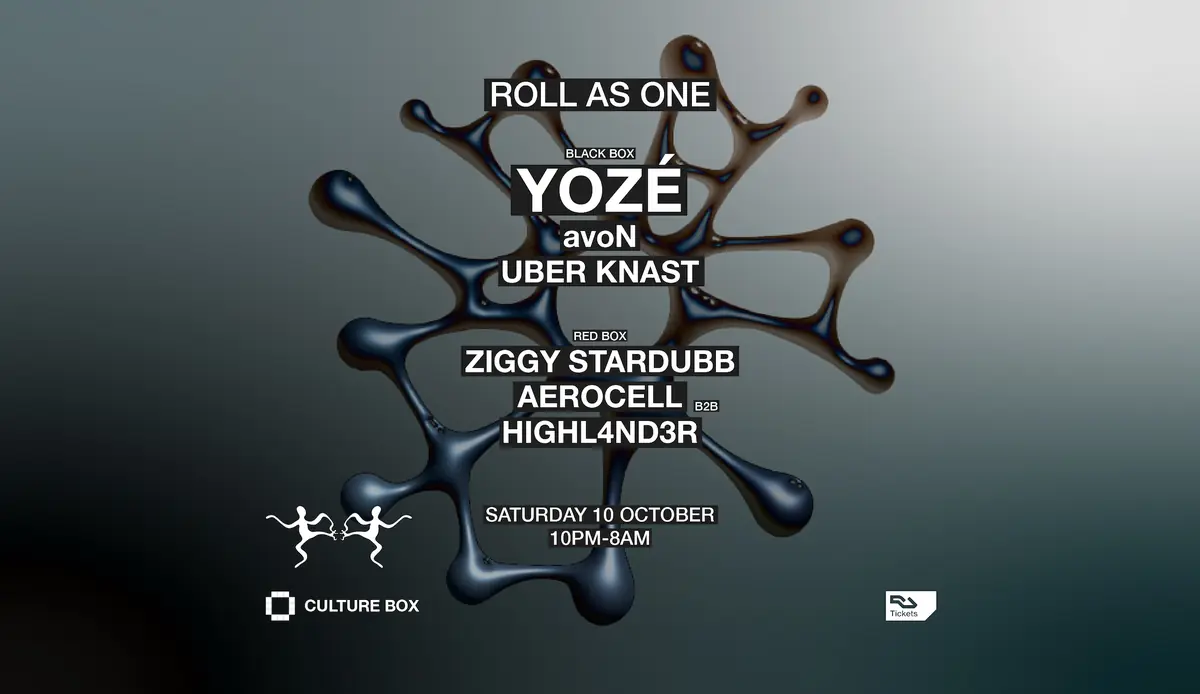 Roll As One: YOZÉ / avoN / UBER KNAST / Ziggy Stardubb / Aerocell B2B HIGHL4ND3R — Culture Box, Copenhagen