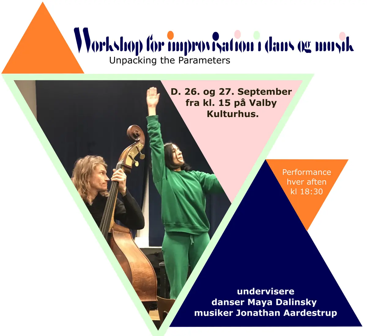 Workshop for Improvisation in Dance and Music - Unpacking the Parameters — Valby Kulturhus, Copenhagen