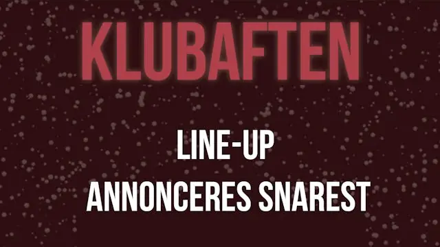 Klubaften: LINE-UP ANNONCERES SNAREST — Comedy Zoo, København