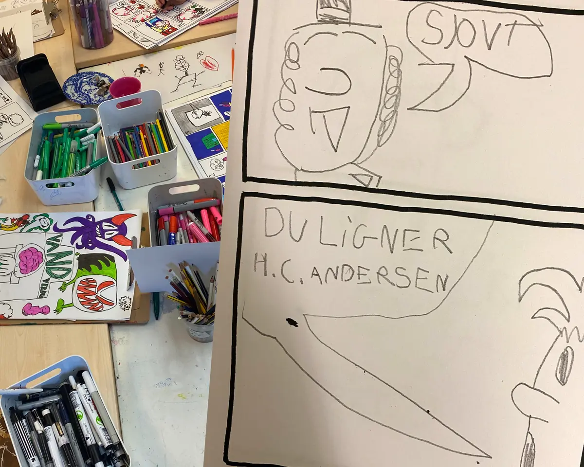 Tegneserieworkshop – Fremtidsfortællinger · Børnekulturhus Ama´r, København