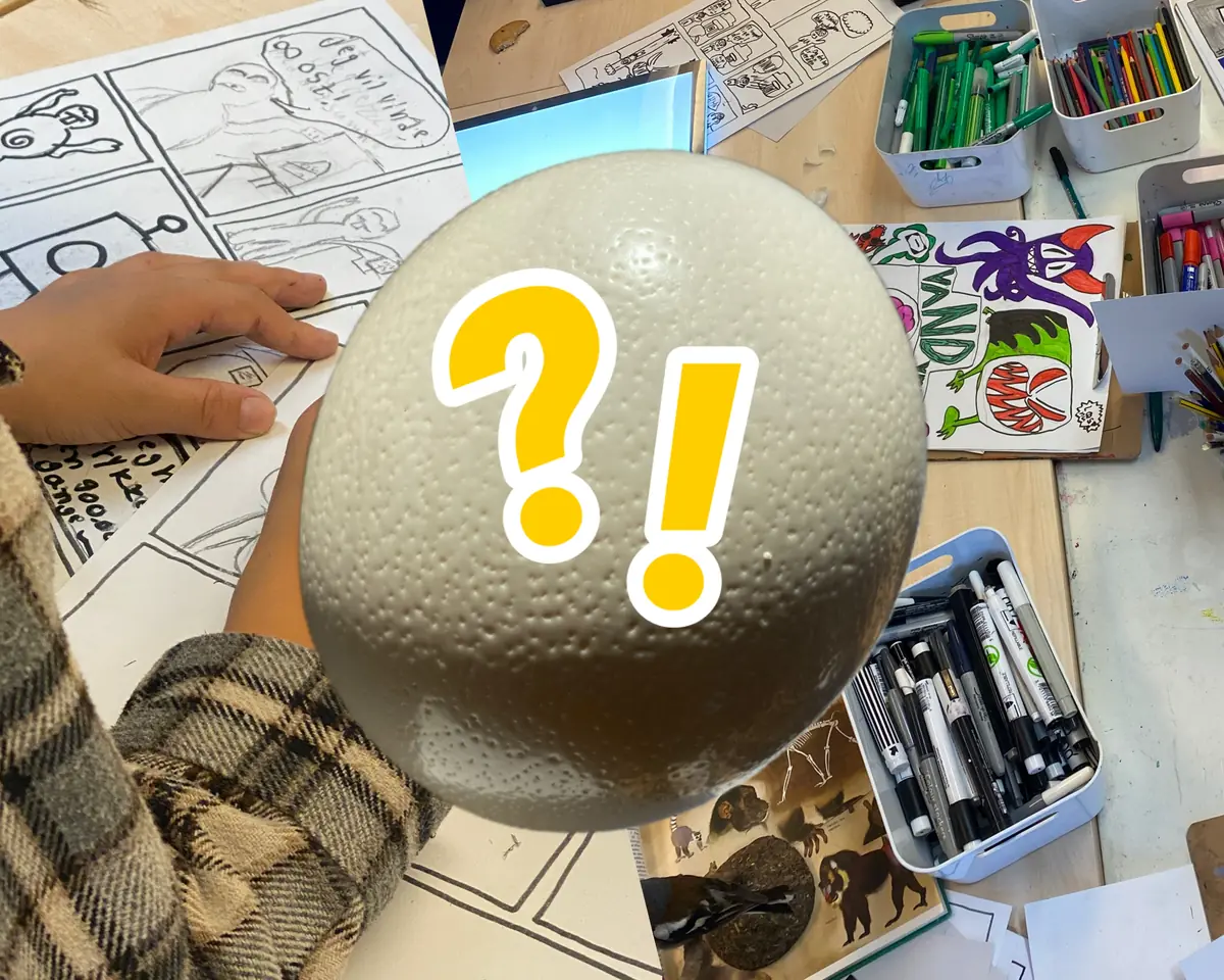 Comic Workshop - The Mysterious Egg — Børnekulturhus Ama´r, Copenhagen