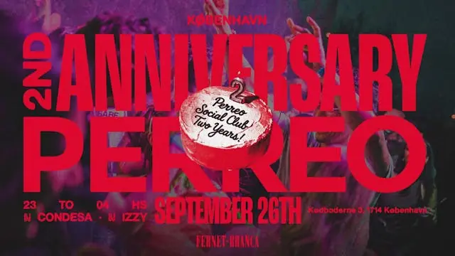 Perreo Social Club - 2nd Anniversary — KB3, Copenhagen