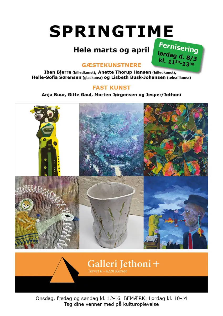 SPRINGTIME - Opening Reception · Galleri Jethoni Plus, Korsør