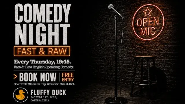 Comedy Lounge Open Mic at the Fluffy Duck — The Fluffy Duck, København